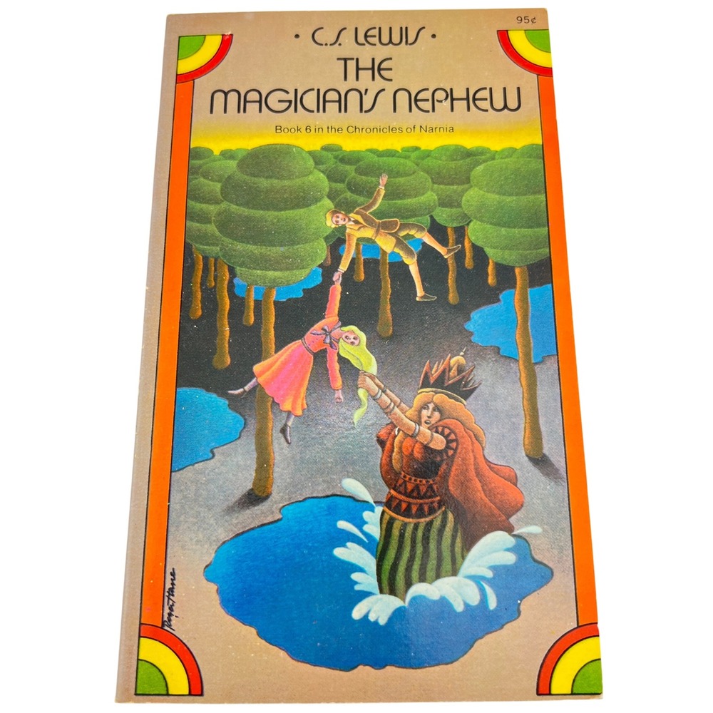 Vtg Book C.S. Lewis The Magician's Nephew Chronicles of Narnia 1974 PB 7in